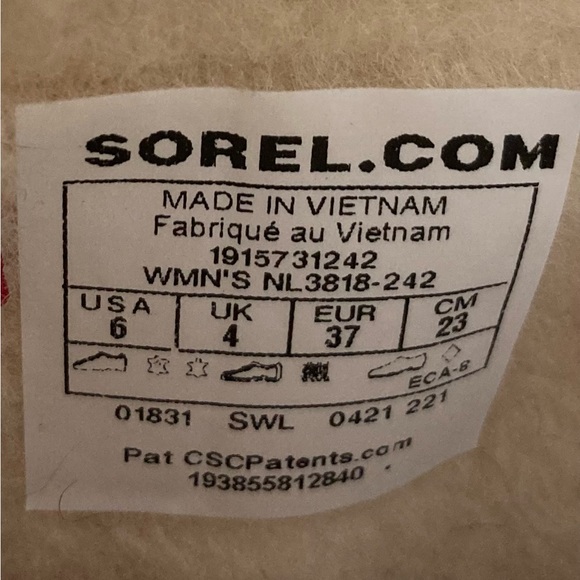 Sorel Tivoli IV Parc Boot Waterproof Insulated Womens Size 6 Velvet Tan - Picture 12 of 13